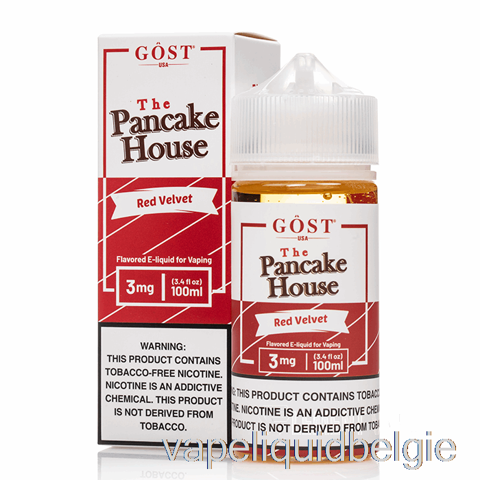 Vape Smaken Rood Fluweel - Het Pannenkoekenhuis - Gost Vapor - 100ml 0mg